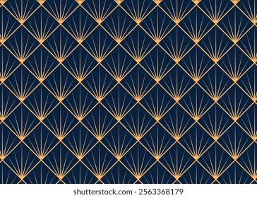 Gold Color Geometric Fabric Pattern