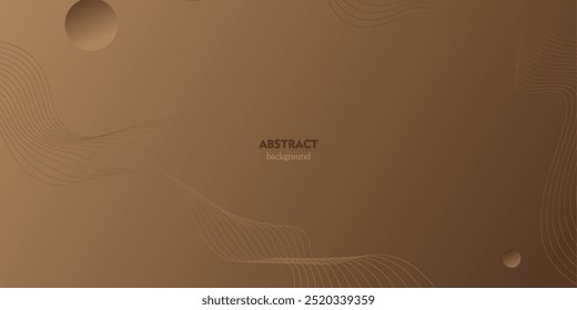 Gold color gradient background with wavy lines pattern. Eps10