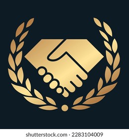 gold color handshake logo,law firm,symbol,icon,professional,