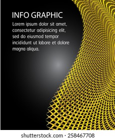 gold color Light Abstract Technology background for computer graphic website internet and business. black background. text box. Brochure. card. table