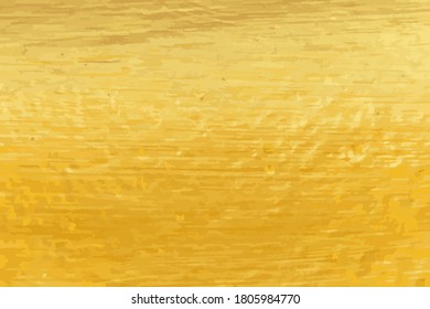 Gold color metal sheet textured background (vector)