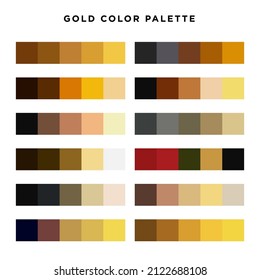 Gold Color Palette And Luxury Color Palette