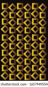 Gold color pattern of geometric shapes. Geometric abstract background with hexagon.