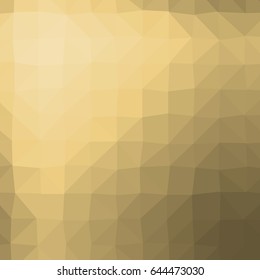 gold color polygonal background. vector illustration for design