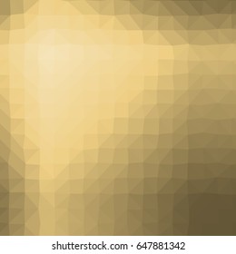 gold color polygonal background. vector illustration for design