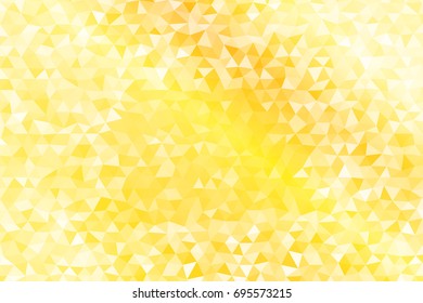 Gold color polygonal pattern. Geometric vector illustration. Print for case, background, cover