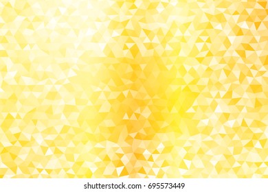 Gold color polygonal pattern. Geometric vector illustration. Print for case, background, cover