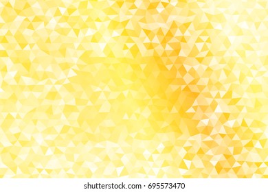 Gold color polygonal pattern. Geometric vector illustration. Print for case, background, cover