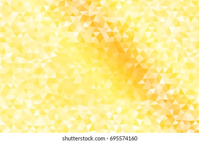 Gold color polygonal pattern. Geometric vector illustration. Print for case, background, cover