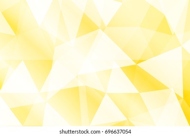 Gold color polygonal pattern. Geometric vector illustration. Print for case, background, cover