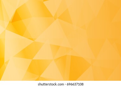 Gold color polygonal pattern. Geometric vector illustration. Print for case, background, cover