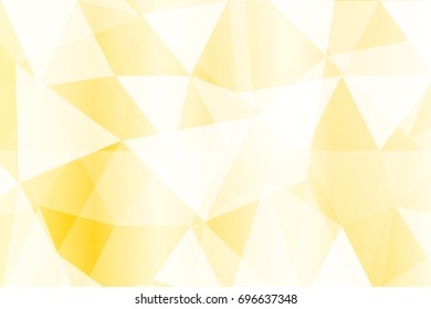 Gold color polygonal pattern. Geometric vector illustration. Print for case, background, cover