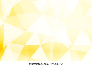 Gold color polygonal pattern. Geometric vector illustration. Print for case, background, cover