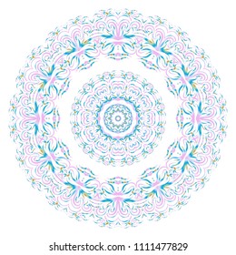 gold color round mandala on black background. vector illustration. for relax, tatoo, invitation ornamemt