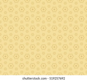 Gold color Seamless texture of cubes. Optical illusion. Vector illustration.