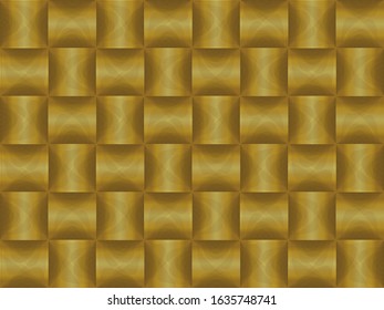 Gold color square seamless background