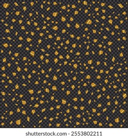 Gold Color Vector Particle Design