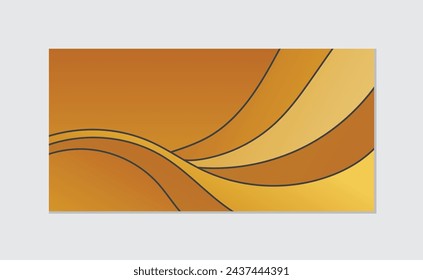 Goldene Farbwelle abstraktes Hintergrunddesign für Werbung