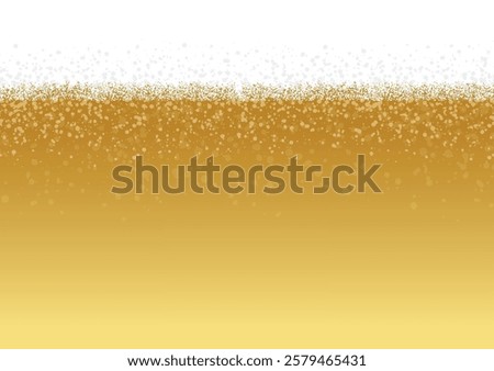 Gold colored Beer Bubbles Background
