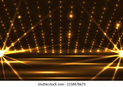 Gold colored and black design abstract background, frame vector illustration. Luxury design