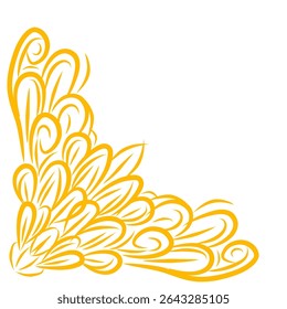 goldfarbener Randkantenclipart für Rahmen