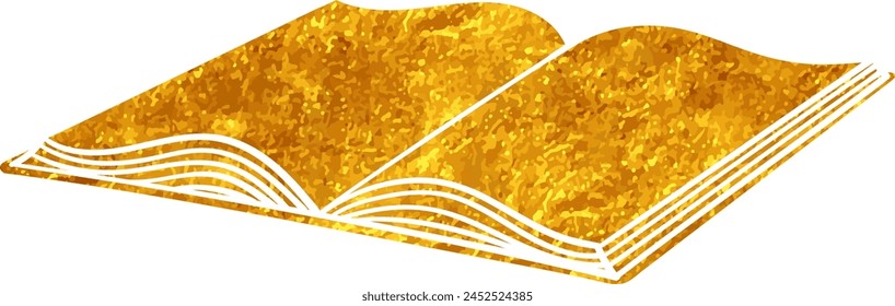 Garabato dibujado a mano de color dorado