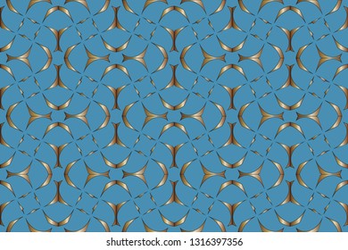 Gold and colored texture. Retro  elegant  flourishes ornamental frame design and pattern background. Seamless  illustration for design. metal mosaic on a colored background.  