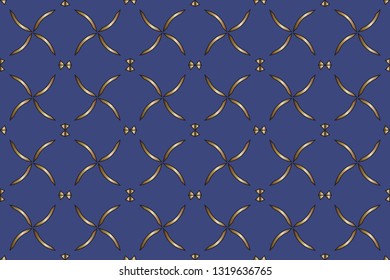Gold and colored texture. Retro  elegant  flourishes ornamental frame design and pattern background. Seamless  illustration for design. metal mosaic on a colored background.  