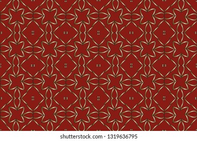 Gold and colored texture. Retro  elegant  flourishes ornamental frame design and pattern background. Seamless  illustration for design. metal mosaic on a colored background.  