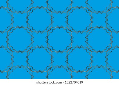 Gold and colored texture. Retro  elegant  flourishes ornamental frame design and pattern background. Seamless  illustration for design. metal mosaic on a colored background.  