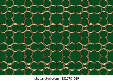 Gold and colored texture. Retro  elegant  flourishes ornamental frame design and pattern background. Seamless  illustration for design. metal mosaic on a colored background.  