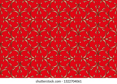 Gold and colored texture. Retro  elegant  flourishes ornamental frame design and pattern background. Seamless  illustration for design. metal mosaic on a colored background.  