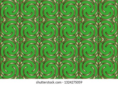 Gold and colored texture. Retro  elegant  flourishes ornamental frame design and pattern background. Seamless  illustration for design. metal mosaic on a colored background.  