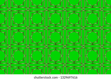 Gold and colored texture. Retro  elegant  flourishes ornamental frame design and pattern background. Seamless  illustration for design. metal mosaic on a colored background.  