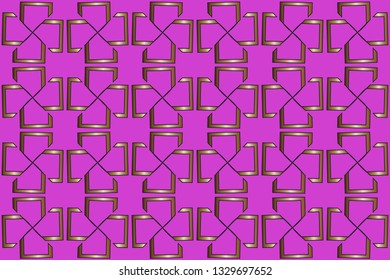 Gold and colored texture. Retro  elegant  flourishes ornamental frame design and pattern background. Seamless  illustration for design. metal mosaic on a colored background.  