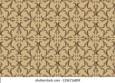 Gold and colored texture. Retro  elegant  flourishes ornamental frame design and pattern background. Seamless  illustration for design. metal mosaic on a colored background.  
