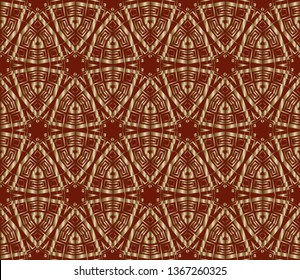 Gold and colored texture. Retro elegant flourishes ornamental frame design and pattern background. Seamless illustration for design. brown color, brown pattern 