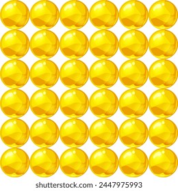 Oro colorido bolas sin patrón