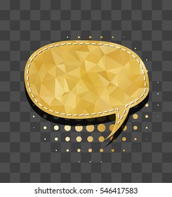 Gold colorful sparkle comic text oval bubble sound effects. Comics book balloon. Vector glitter icon speech phrase, cartoon label tag expression, empty cloud sounds illustration.