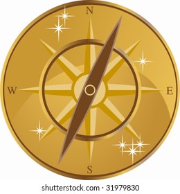 gold compass