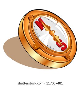 gold compass icon