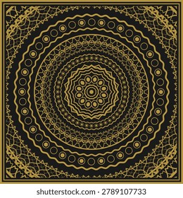 A gold concentric pattern