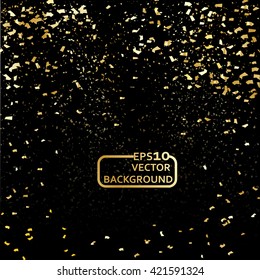 Gold confetti