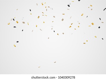 Gold confetti background
