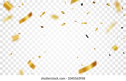 Gold confetti background