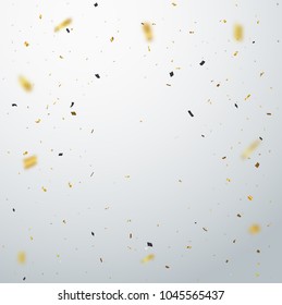 Gold confetti background