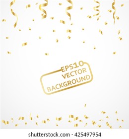 Gold confetti celebration