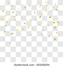 Gold confetti celebration