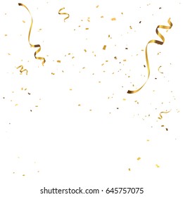 Gold confetti celebration