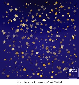 Gold confetti celebration background